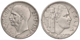 SAVOIA - Vittorio Emanuele III (1900-1943) - 20 Centesimi 1936 XIV Impero Pag. 853; Mont. 305 RR NI

BB+