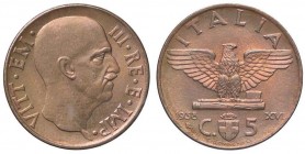 SAVOIA - Vittorio Emanuele III (1900-1943) - 5 Centesimi 1938 XVI Impero Pag. 919; Mont. 390 CU

FDC