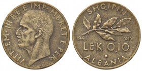 SAVOIA - Albania - 0,10 Lek 1941 XIX Pag. 1006; Mont. 508 R BR Colpetto

Colpetto

BB+