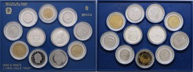 REPUBBLICA ITALIANA - Repubblica Italiana (monetazione in lire) (1946-2001) - Serie zecca 1988 Mont. 25 R In confezione - 11 valori

In confezione -...