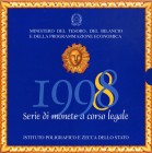 REPUBBLICA ITALIANA - Repubblica Italiana (monetazione in lire) (1946-2001) - Serie zecca 1998 Mont. 35 In confezione - 12 valori

In confezione - 1...