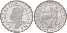 REPUBBLICA ITALIANA - Repubblica Italiana (monetazione in lire) (1946-2001) - 10.000 Lire 1996 - Repubblica Italiana Mont. 51bis NC AG In confezione
...