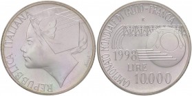 REPUBBLICA ITALIANA - Repubblica Italiana (monetazione in lire) (1946-2001) - 10.000 Lire 1998 - Mondiali di calcio Mont. 55 AG In confezione

In co...