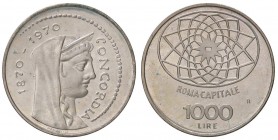 REPUBBLICA ITALIANA - Repubblica Italiana (monetazione in lire) (1946-2001) - 1.000 Lire 1970 - Roma Capitale Mont. 6 AG

FDC