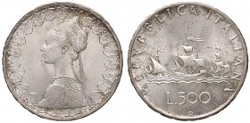 REPUBBLICA ITALIANA - Repubblica Italiana (monetazione in lire) (1946-2001) - 500 Lire 1967 - Caravelle Mont. 11 AG

FDC