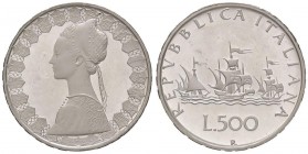 REPUBBLICA ITALIANA - Repubblica Italiana (monetazione in lire) (1946-2001) - 500 Lire 1987 - Caravelle Mont. 22 AG

FS