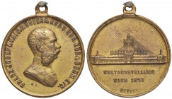 MEDAGLIE ESTERE - AUSTRIA - Francesco Giuseppe (1848-1916) - Medaglia 1873 MD Ø 27

SPL