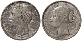 MEDAGLIE ESTERE - FRANCIA - Napoleone III (1852-1870) - Medaglia Imperatrice Eugenia MB Opus: Caque Ø 50

qSPL
