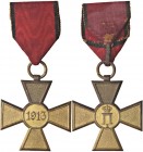 MEDAGLIE ESTERE - SERBIA - Pietro I (1903-1921) - Croce 1913 - Guerre Balcaniche MD Ø 42

SPL