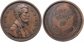 MEDAGLIE ESTERE - U.S.A. - Medaglia Lincoln souvenir penny AE Ø 74

qSPL