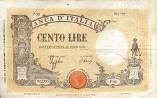 CARTAMONETA - BANCA d'ITALIA - Vittorio Emanuele III (1900-1943) - 100 Lire - Barbetti 15/03/1943 - Fascio Alfa 371; Lireuro 21B Azzolini/Urbini

Az...