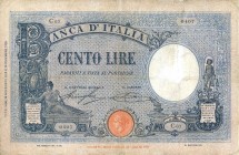 CARTAMONETA - BANCA d'ITALIA - Vittorio Emanuele III (1900-1943) - 100 Lire - Barbetti 18/11/1926 - Fascio tipo Azzurrino Alfa 355; Lireuro 18A R Stri...