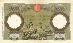 CARTAMONETA - BANCA d'ITALIA - Vittorio Emanuele III (1900-1943) - 100 Lire - Capranesi 13/03/1937 Alfa 392; Lireuro 19/12 Azzolini/Urbini Forellino e...