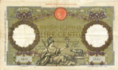 CARTAMONETA - BANCA d'ITALIA - Vittorio Emanuele III (1900-1943) - 100 Lire - Capranesi 29/01/1938 Alfa 395; Lireuro 19/15 Azzolini/Urbini

Azzolini...