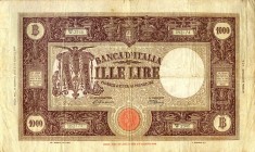 CARTAMONETA - BANCA d'ITALIA - Repubblica Italiana (monetazione in lire) (1946-2001) - 1.000 Lire - Barbetti (testina) 18/01/1947 Alfa 641; Lireuro 51...