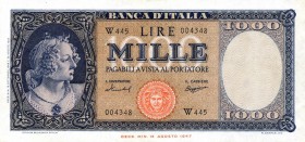 CARTAMONETA - BANCA d'ITALIA - Repubblica Italiana (monetazione in lire) (1946-2001) - 1.000 Lire - Medusa 15/09/1959 Alfa 698sp; Lireuro 54Da RRR Sos...
