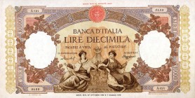 CARTAMONETA - BANCA d'ITALIA - Repubblica Italiana (monetazione in lire) (1946-2001) - 10.000 Lire - Rep. Marinare 27/10/1953 Alfa 831; Lireuro 73G Me...