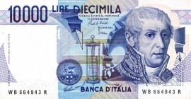 CARTAMONETA - BANCA d'ITALIA - Repubblica Italiana (monetazione in lire) (1946-2001) - 10.000 Lire - Volta Nove decreti i 3 Biglietti sono BB, gli alt...