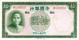 CARTAMONETA ESTERA - CINA - Bank of China - 10 Yuan 1937 Pick 81 Sigillata PMG 58

Sigillata PMG 58

SPL+