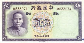 CARTAMONETA ESTERA - CINA - Bank of China - 5 Yuan 1937 Pick 80 Sigillata PMG 58

Sigillata PMG 58

SPL+