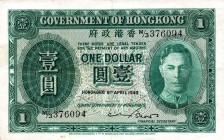 CARTAMONETA ESTERA - HONG KONG - Giorgio VI (1936-1952) - Dollaro 09/04/1949 Pick 3244

BB