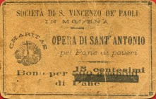 VARIE - Biglietti Società di S. Vincenzo de Paoli in Modena, buoni per alimenti Lotto di 7 biglietti

Lotto di 7 biglietti

BB÷SPL
