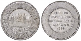 VARIE - Gettoni MILANO - 1906, a ricordo dell'esposizione internazionale

BB-SPL