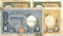 LOTTI - Cartamoneta-Italiana 100 lire 1932 e 1944, 50 lire 1939 e 1940 Lotto di 4 biglietti

Lotto di 4 biglietti

med. MB