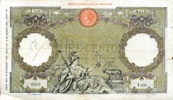 LOTTI - Cartamoneta-Italiana 100 lire 1932-1934-1935-1936-1938-1939 (2)-1940 (2)-1941-1942 (3)-1943 (2) Lotto di 15 biglietti, tutti decreti diversi
...