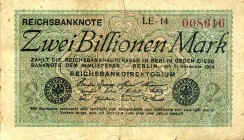 LOTTI - Cartamoneta-Estera AUSTRIA - 100 scellini 1949, Ungheria 1000 corone, Germania 2 billioni di marchi 1923, 500000 marchi 1923, 10000 marchi 192...
