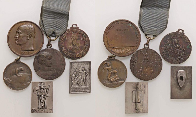 LOTTI - Medaglie FASCISTE - Lotto di 4 medaglie e 2 distintivi

BB÷SPL