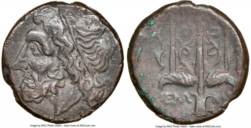 SICILY. Syracuse. Hieron II (ca. 275-215 BC). AE litra (19mm, 11h). NGC XF. Head...
