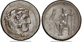 MACEDONIAN KINGDOM. Alexander III the Great (336-323 BC). AR tetradrachm (26mm, 17.08 gm, 12h). NGC XF 5/5 - 3/5. Lifetime issue of Salamis, 332-323 B...