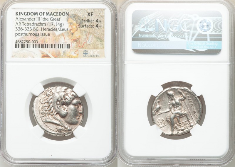 MACEDONIAN KINGDOM. Alexander III the Great (336-323 BC). AR tetradrachm (27mm, ...