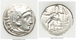 MACEDONIAN KINGDOM. Alexander III the Great (336-323 BC). AR drachm (18mm, 4.31 gm, 10h). Choice XF. Posthumous issue of Abydus, ca. 310-301 BC. Head ...