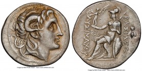 THRACIAN KINGDOM. Lysimachus (305-281 BC). AR tetradrachm (32mm, 16.60 gm, 2h). NGC (photo-certificate) XF 5/5 - 2/5, stress crack. Amphipolis, 288-28...