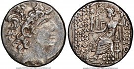 SELEUCID KINGDOM. Philip I Philadelphus (ca. 95/4-76/5 BC). Aulus Gabinius, as Proconsul (57-55 BC). AR tetradrachm (25mm, 1h). NGC XF, scratches. Pos...