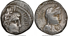 NABATAEA. Aretas IV, with Huldu. Ca. 8/9 BC-AD 40. AR drachm (17mm, 1h). NGC VF. Petra, 9/8 BC. Laureate head of Aretas IV right; Aramaic legend and d...
