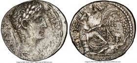 SYRIA. Antioch. Augustus (27 BC-AD 14). AR tetradrachm (27mm, 14.90 gm, 12h). NGC AU 5/5 - 2/5. Dated Actian Era Year 30 (2/1 BC) and Cos. XIII. KAIΣA...