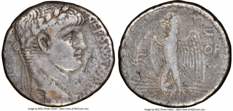 SELEUCIS and PIERIA. Antioch. Nero (AD 54-68.) AR tetradrachm (25mm, 12h). NGC F...