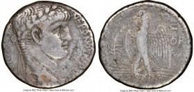 SELEUCIS and PIERIA. Antioch. Nero (AD 54-68.) AR tetradrachm (25mm, 12h). NGC Fine. Dated RY 7 and year 109 of the Caesarean Era (AD 60/1). NEPΩNOΣ K...