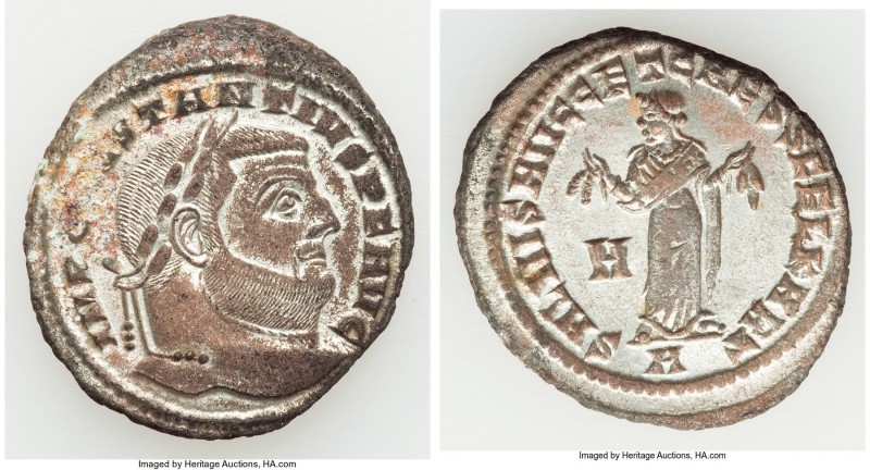 Constantius I, as Augustus (AD 305-306). BI follis or nummus (30mm, 9.10 gm, 7h)...