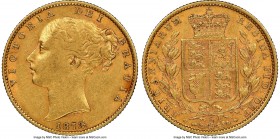 Victoria gold "Shield" Sovereign 1873-S AU53 NGC, Sydney mint, KM6. AGW 0.2354 oz. 

HID09801242017

© 2020 Heritage Auctions | All Rights Reserve...