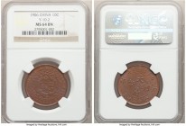 Kuang-hsü 10 Cash CD 1906 MS64 Brown NGC, KM-Y10.2, CL-HB.22. Cordovan brown with satin surface. 

HID09801242017

© 2020 Heritage Auctions | All ...