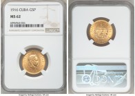 Republic gold 5 Pesos 1916 MS62 NGC, Philadelphia mint, KM19, Fr-4. AGW 0.2419 oz. 

HID09801242017

© 2020 Heritage Auctions | All Rights Reserve...