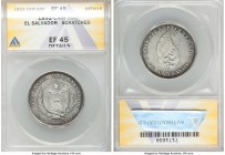 Republic 50 Centavos 1892-C.A.M. XF45 Details (Scratched) ANACS, San Salvador mint, KM112. One year type. 

HID09801242017

© 2020 Heritage Auctio...