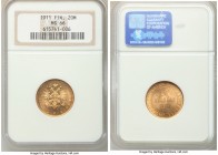Russian Duchy. Nicholas II gold 20 Markkaa 1911-L MS66 NGC, Helsinki mint, KM9.2. Gem uncirculated with cartwheel luster. 

HID09801242017

© 2020...