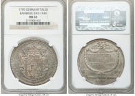 Bamberg. Franz Ludwig Taler 1795 MS63 NGC, KM146, Dav-1939. Semi-prooflike and veiled in light green tinted gray and taupe tone. 

HID09801242017
...