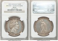 Bavaria. Ludwig I "Mortgage Bank" Taler 1835 MS62 NGC, Munich mint, KM777. Issued for the establishment of the Bavarian Mortgage Bank. 

HID09801242...