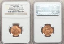 Victoria 4-Piece Lot of Certified Farthings 1890 MS65 Red and Brown NGC, KM753, S-3958. Gem uncirculated, carbon spots. Sold as is, no returns. Ex. Cr...